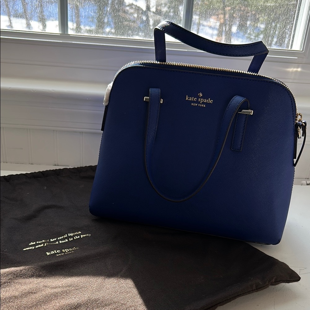 Kate Spade Blue Leather Handbag